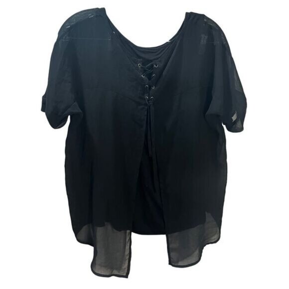 Worthington Layered High-Low Blouse Small - Picture 2 of 4